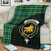 Clan Campbell of Breadalbane Ancient Tartan Crest Blanket Wave Style LM96 Clan Campbell of Breadalbane Tartan Today